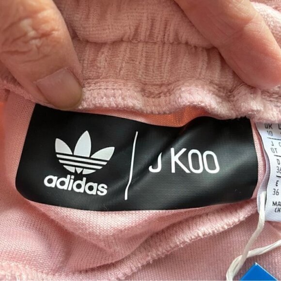adidas Originals x J Koo Trefoil Velour Ruffle Track Pants - S, BNWTs - Picture 6 of 12
